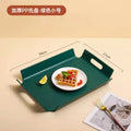 Axyaa Non-Slip Rectangular Restaurant Tray Large Dining Plate for Commercial Use