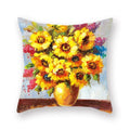 Axyaa Sunflower Print Pillowcase 45x45cm