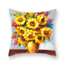 Axyaa Sunflower Print Pillowcase 45x45cm