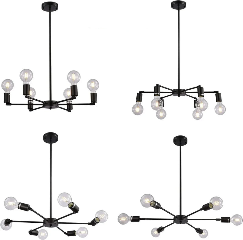 Axyaa Modern Chandelier Ceiling Lamp for Home Lighting - E27 Mounted Bedroom Dining Room Light