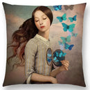 Axyaa Elegant Lady Fantasy Pillow Case for a Free Mind