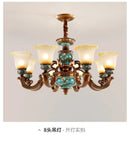 Axyaa European Vintage Resin Chandelier: Luxury Atmosphere for Living Room, Bedroom, and Restaurant