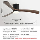 Axyaa 38-Inch Modern Simplicity Ceiling Fan with Lights & Remote Control