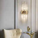 Axyaa Gold Metal Glass Wall Sconce E14 Bulb Modern Bedroom Dining Room Lamp