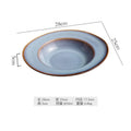 Axyaa Ceramic Hat Plate Soup Salad Dessert Pasta Specialty Tableware