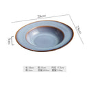 Axyaa Ceramic Hat Plate Soup Salad Dessert Pasta Specialty Tableware