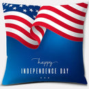 Axyaa LOVE USA Square Pillowcase for Home Decor