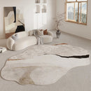 Axyaa Soft Luxury Rug for Living Room and Bedroom, Anti-slip Irregular Shape Floor Mat
