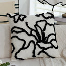 Axyaa Chenille Velvet Sofa Pillow Cover - 45x45 Cotton Solid Decor Pillowcases