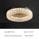 Axyaa Crack Crystal Chandelier: Modern LED Lighting for Home Decor