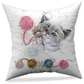 Axyaa Animal Print Pillowcase in Peach Skin Fabric - Modern Simple Cartoon Design