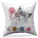 Axyaa Animal Print Pillowcase in Peach Skin Fabric - Modern Simple Cartoon Design