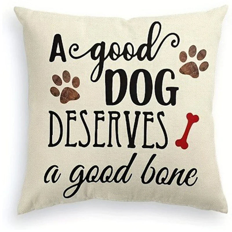 Axyaa Puppy Pattern Printing Pillowcase for Home Decor