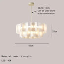 Axyaa Luxury Acrylic LED Pendant Chandelier for Home Decor Lighting