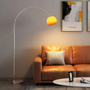 Axyaa Stainless Steel LED Floor Lamp for Modern Living, Dining, and Bedroom Decor
