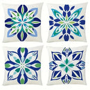 Floral Pattern Throw Pillow Covers by Axyaa for Sofa, Bedroom, Car