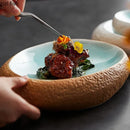 Axyaa Oval Ceramic Dinner Dishes Set - Modern Tableware for Home, Restaurant, and Hotel