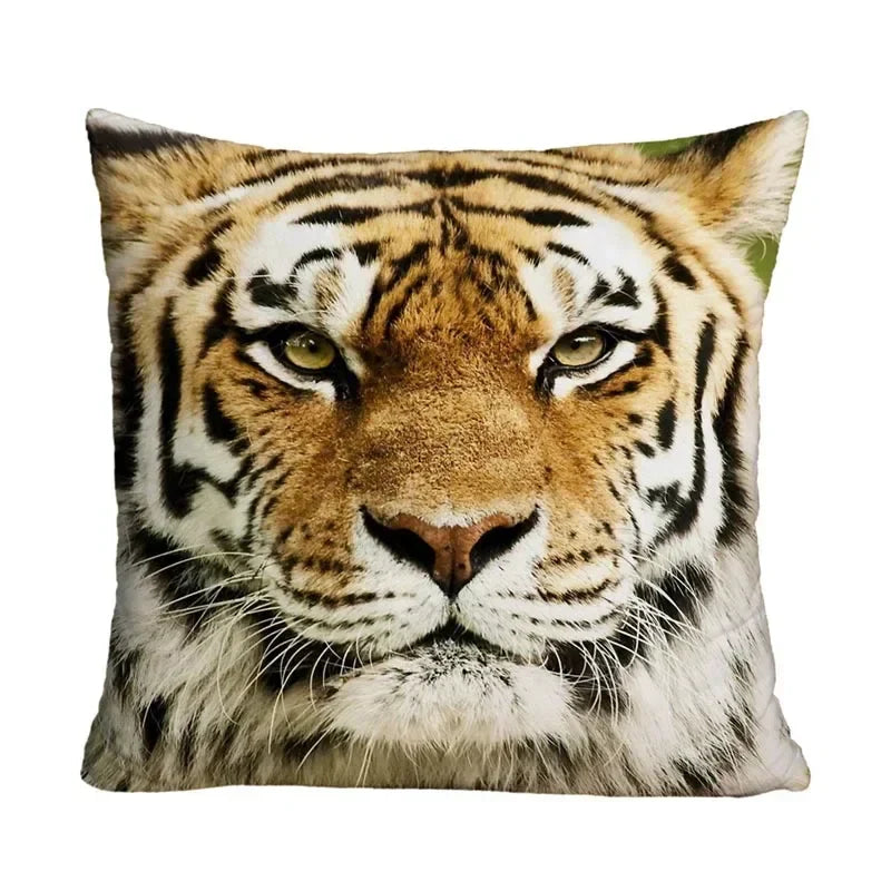 Axyaa Animal Print Polyester Pillow Cover 45x45cm