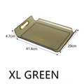 Axyaa Decorative Plastic Tray Serving Organizer Bread Box Home Decoration