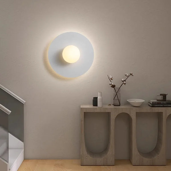 Nordic Glass Globe Sconces by Axya: Minimalist LED Wall Lamp for Home Interior Lighting