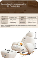 Axyaa Nordic Relaxing Dining Chair - Modern Lounge Rocking Chair