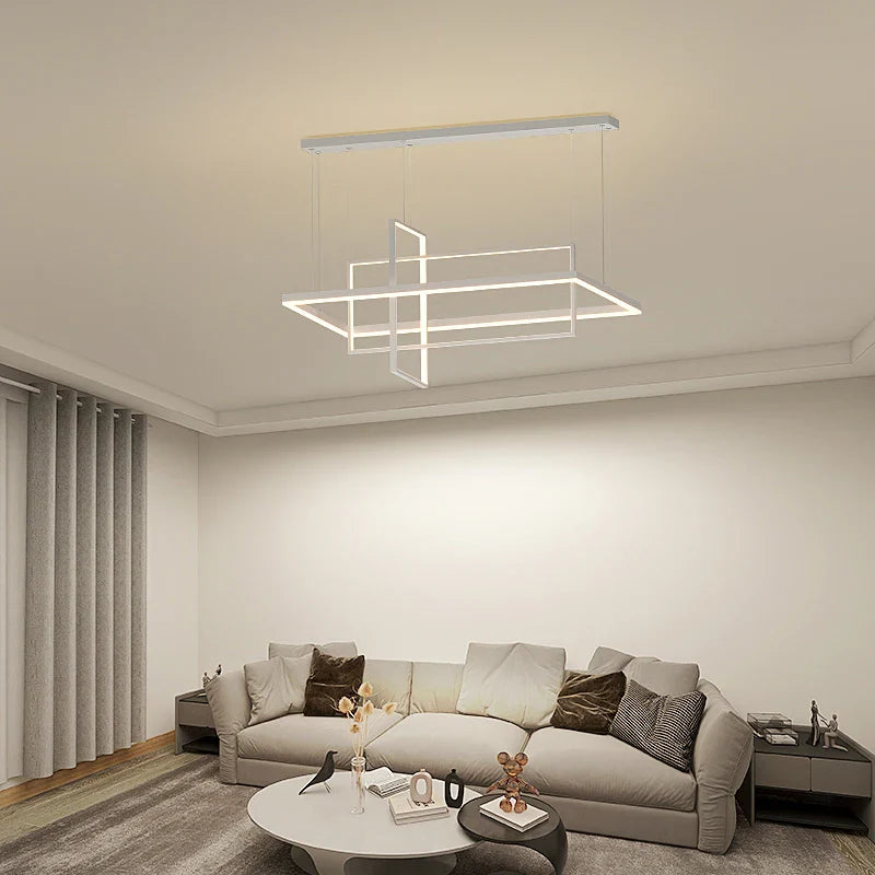 Axyaa Stainless Steel LED Chandelier for Nordic Home Decor