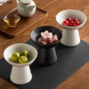 Axyaa Stone Pattern High Footed Ceramic Bowl for Molecular Cuisine and Desserts