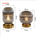 Axyaa Glass Table Lamp for Bedroom Study & Living Room Decor