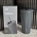 Axyaa Insulated Cold Cup with Diamond-Shaped Straw for Portable Ice Cream Water.