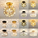 Axyaa Modern Crystal Ceiling Chandelier Light for Home Decor