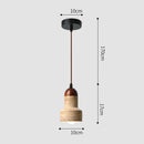 Axyaa Yellow Stone LED Chandelier for Modern Wabi Sabi Decor