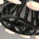 Axyaa Vintage Spider Chandelier Industrial Metal Hanging Lamp