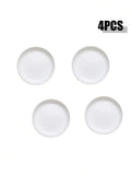 Axyaa 32pcs Reusable Plastic Cutlery Set, Wheat Bowls, Dessert Plates - Eco-Friendly Party Supplies
