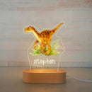 Axyaa Custom Name Children's Animal Night Light - Personalized Acrylic Lamp
