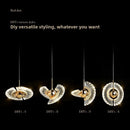 Axyaa Luxury Modern Pendant Lights with Acrylic Chandeliers - Bar Hotel Home Decor