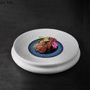 Axya Retro Ceramic Dinner Plate Set - Restaurant Quality Specialty Tableware