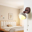 Axyaa Modern White Glass LED Wall Lights Up Down Rotate Sconce