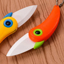 Axyaa Mini Bird Ceramic Knife: Portable & Foldable Kitchen Tool