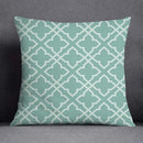 Axyaa Green Geometric Pillow Cover for Home Decor