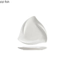 Axyaa Triangular Ceramic Plate Set for Molecular Cuisine and Fine Dining