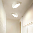 Axyaa Nordic LED Ceiling Light: 20/30CM Semicircle Aluminum Fixture for Living Room, Bedroom, Hallway