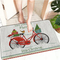 Axyaa Christmas Decoration Door Mat Non-Slip Floor Carpet for Home