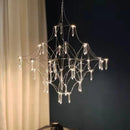 Axyaa Crystal Starry Sky Chandelier for Elegant Living Spaces