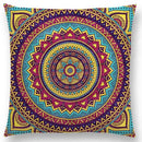 Axyaa Boho Rainbow Mandala Pillow Case Sun Moon Flowers Dream Fantasy Cover