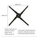 Axyaa 3D Holographic Fan Display Projector - 42cm Suspended Advertising Machine