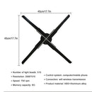 Axyaa 3D Holographic Fan Display Projector - 42cm Suspended Advertising Machine