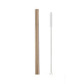Axyaa Stainless Steel Wide Metal Straw Set Bubble Tea Milkshake Straw Brush