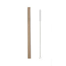 Axyaa Stainless Steel Wide Metal Straw Set Bubble Tea Milkshake Straw Brush