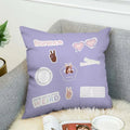 Axyaa Short Plush 45*45 Pillowcase Set for Home Décor and Comfort