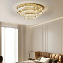 Axyaa Crystal Chandeliers: Modern LED Ceiling Lighting for Living Room